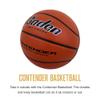 Baden Contender Official Basketball | Durable Indoor-Outdoor Basketball for Youth & Adults, Wide Channel, Natural Orange, 27.5-Inch view 2