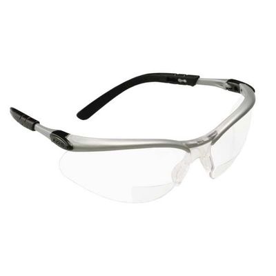 Bifocal Safety Read Glasses,+2.50,Clear