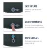 Sea to Summit Aeros Ultralight Inflatable Camping and Travel Pillow, Large, Grey view 3