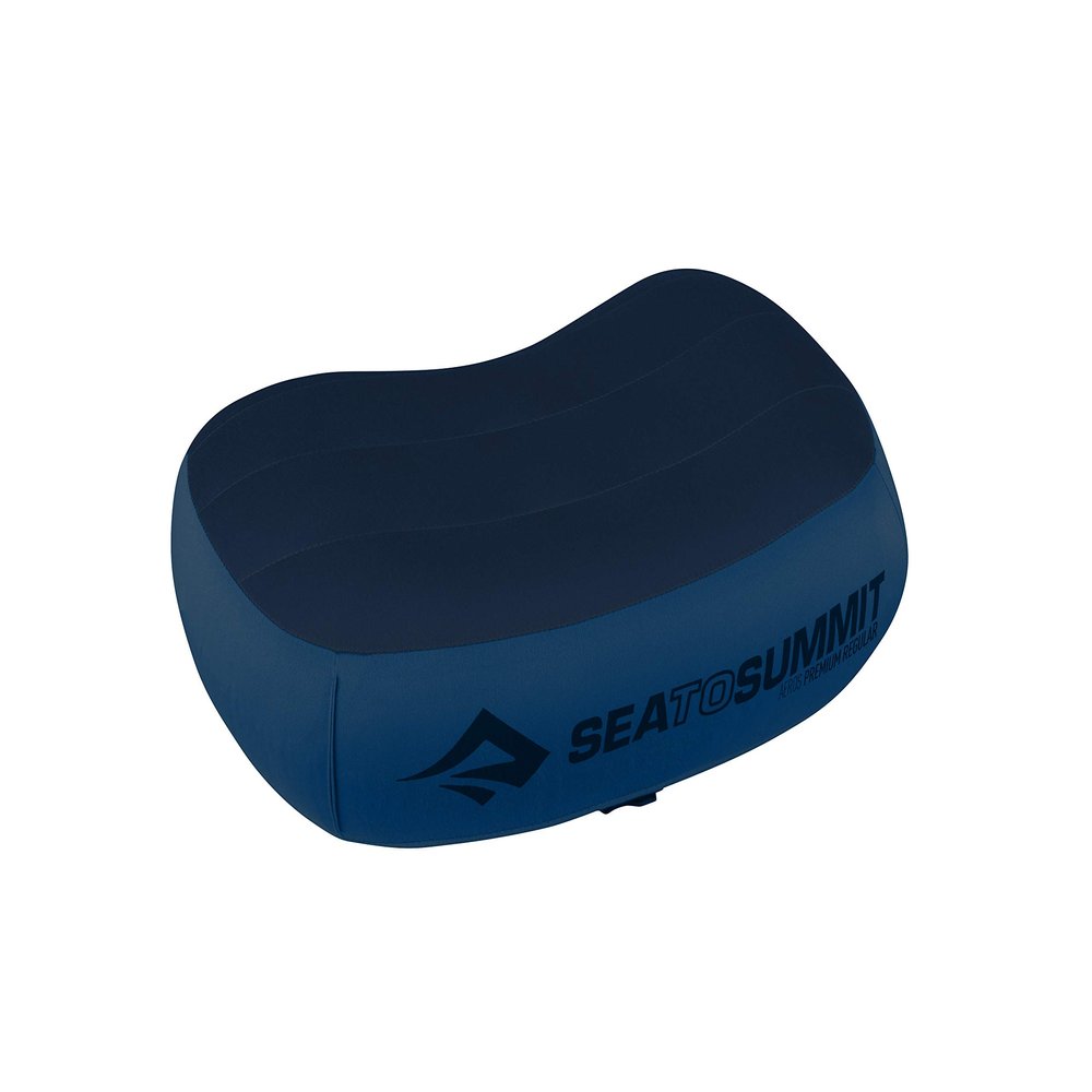 Sea to Summit Aeros Premium Inflatable Travel Pillow, Regular, Navy Blue
