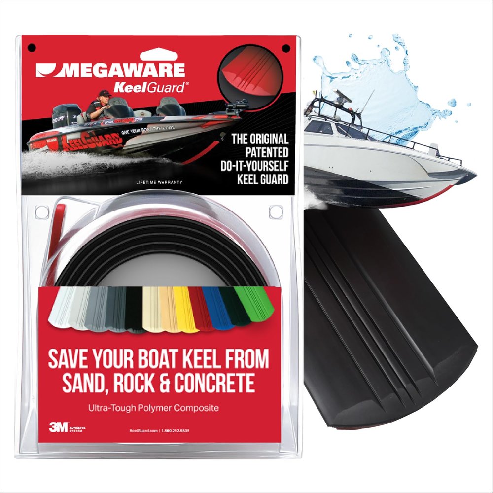 MEGAWARE KEELGUARD USA-Made, Original DIY Keel Protector, 6ft Black