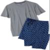 Nautica Men's Football Print Pant With Short Sleeve Grey Tee,Peacoat Blue,Small view 1