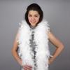 Zucker Turkey Feather Chandelle Boa - (72 Inch) Heavy Feather Boas for Adults - Roaring 20's Costume, Mardi Gras Party Boa view 2