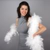 Zucker Turkey Feather Chandelle Boa - (72 Inch) Heavy Feather Boas for Adults - Roaring 20's Costume, Mardi Gras Party Boa view 3