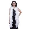 ZUCKER Chandelle Feather Boa - Turkey Feathers with Tinsel 6 Ft - Christmas Decorations - Vibrant Holiday Home Decor - Costume Cosplay Accessory - White/Gold Lurex view 1