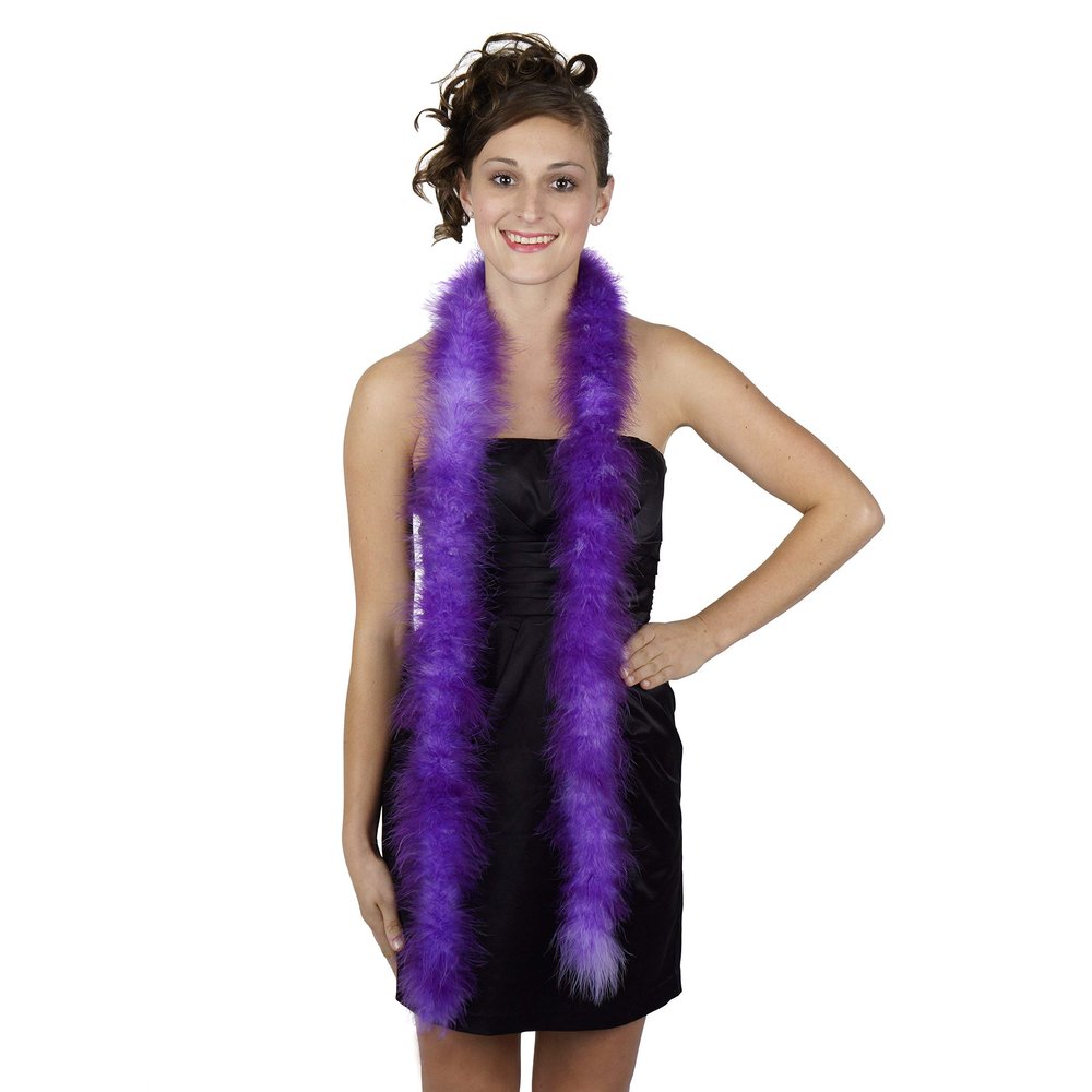 ZUCKER Feather Boa - (72 Inch) Lightweight Feather Boas for Party - Mardi Gras Feather Boa, Roaring 20's Costume