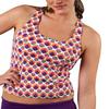 Carve Designs Women's Saladita Bathing Suit Tankini Top, Splash, X-Small view 1