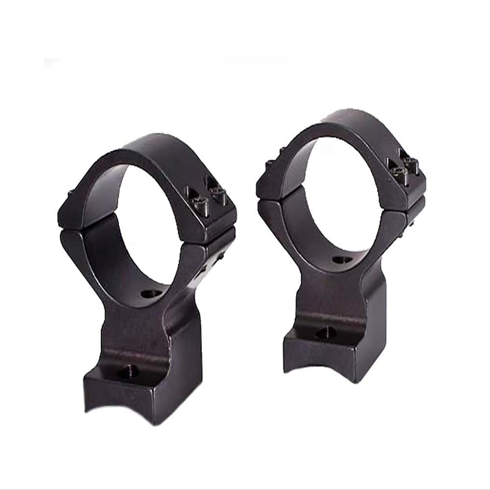 Talley 1in Lightweight Alloy High Extended Black Rings/Base Set Compatible with Remington 700 (95X700), 1-Inch/High