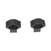 Talley 1in Lightweight Alloy High Extended Black Rings/Base Set Compatible with Remington 700 (95X700), 1-Inch/High view 2