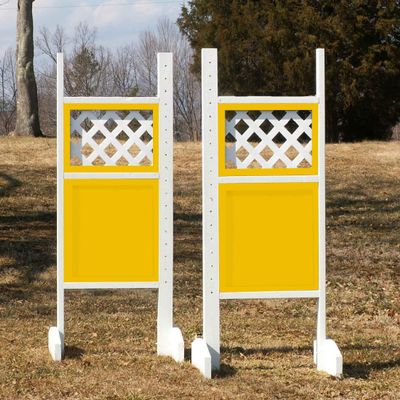 Platinum Jumps Lattice Top Solid Bottom Wing Standards 6 Foot Yellow #209