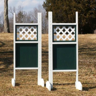 Platinum Jumps Lattice Top Solid Bottom Wing Standards 6 Foot Green #209