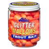 ATLAS-MIKE'S Glitter Mallows, Orange/Garlic - Floating Scented Trout Bait  Keeps Hooks Off Bottom & Attracts More Fish  Use Alone or with Salmon Eggs or Nightcrawlers  1.5 oz Jar