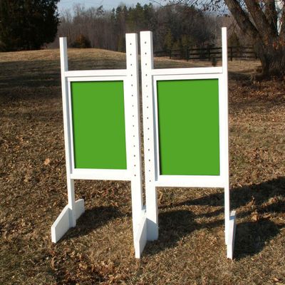 Platinum Jumps Solid Panel Colored Wing Standards 5 Foot Light Green #208