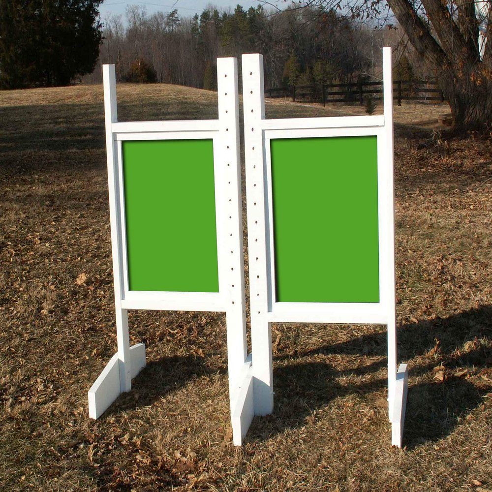 Platinum Jumps Solid Panel Colored Wing Standards 5 Foot Light Green #208