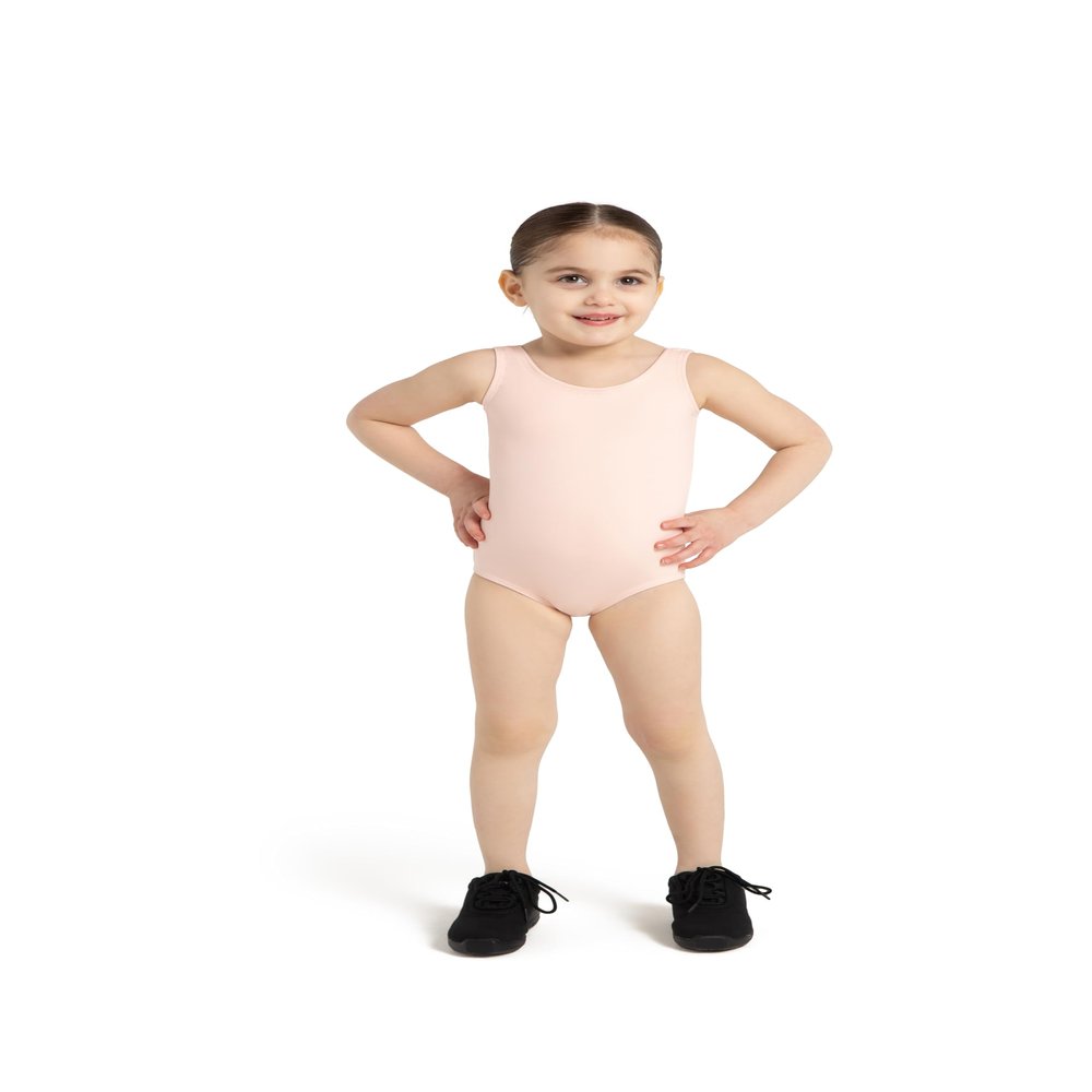 Capezio girls Team Basic Tank athletic leotards, Ballet Pink, 8 10 US