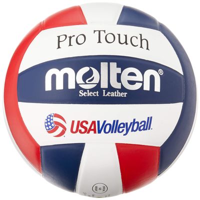 Molten Pro Touch Volleyball (Red/White/Blue, Official)