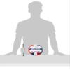 Molten Pro Touch Volleyball (Red/White/Blue, Official) view 4