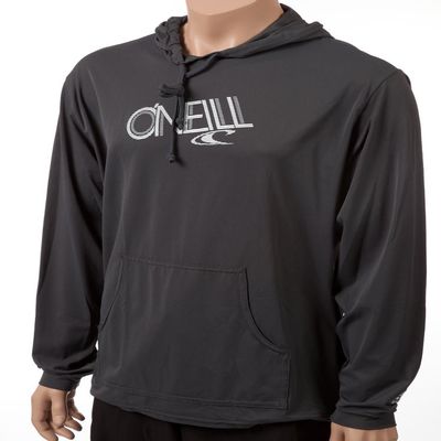 O'Neill Wetsuits Men's 24/7 Tech Long Sleeve Hoodie, Coal, XX-Large
