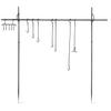 Guide Gear Campfire Cooking Equipment Set; Heavy-Duty Iron Side Posts, Hooks, Lid Lifter, Utensil Holder and Poker view 1