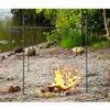 Guide Gear Campfire Cooking Equipment Set; Heavy-Duty Iron Side Posts, Hooks, Lid Lifter, Utensil Holder and Poker view 2