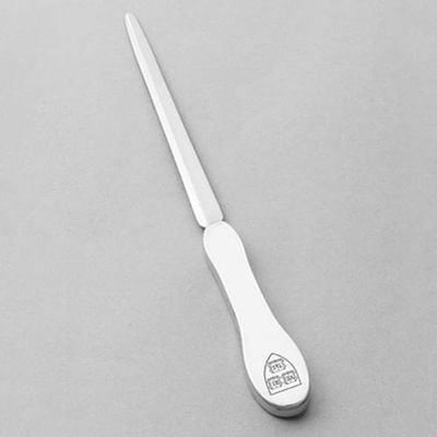 M. LA HART Harvard Pewter Letter Opener