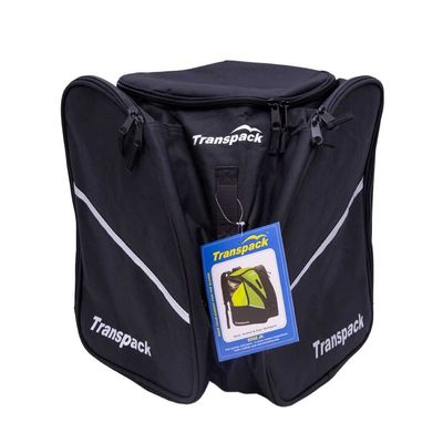 TRANSPACK Edge Junior Water-Resistant 33L Ski/Snowboard Boot Helmet Goggles & Gear Backpack Bag, Black