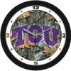 SunTime Texas Christian Horned Frogs - Camo Wall Clock view 1