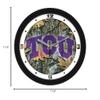 SunTime Texas Christian Horned Frogs - Camo Wall Clock view 3