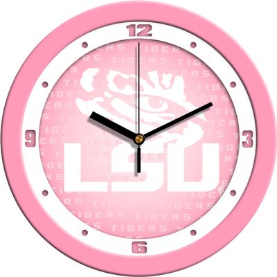 SunTime LSU Tigers Pink Wall Clock