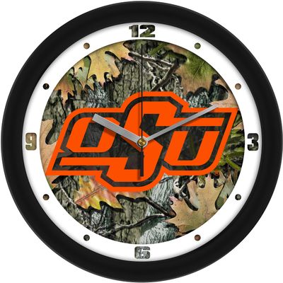 SunTime Oklahoma State Cowboys - Camo Wall Clock