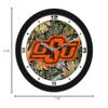 SunTime Oklahoma State Cowboys - Camo Wall Clock view 3