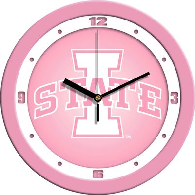 SunTime Iowa State Cyclones - Pink Wall Clock
