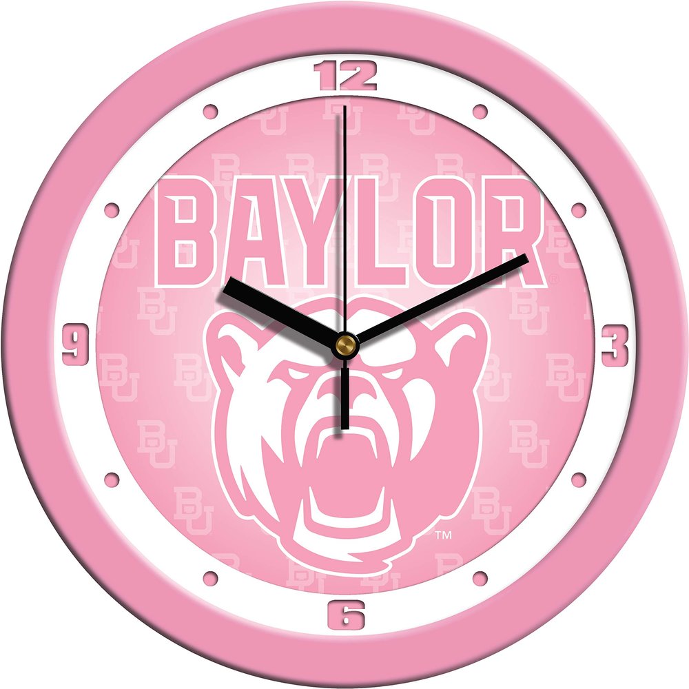 SunTime Baylor Bears - Pink Wall Clock