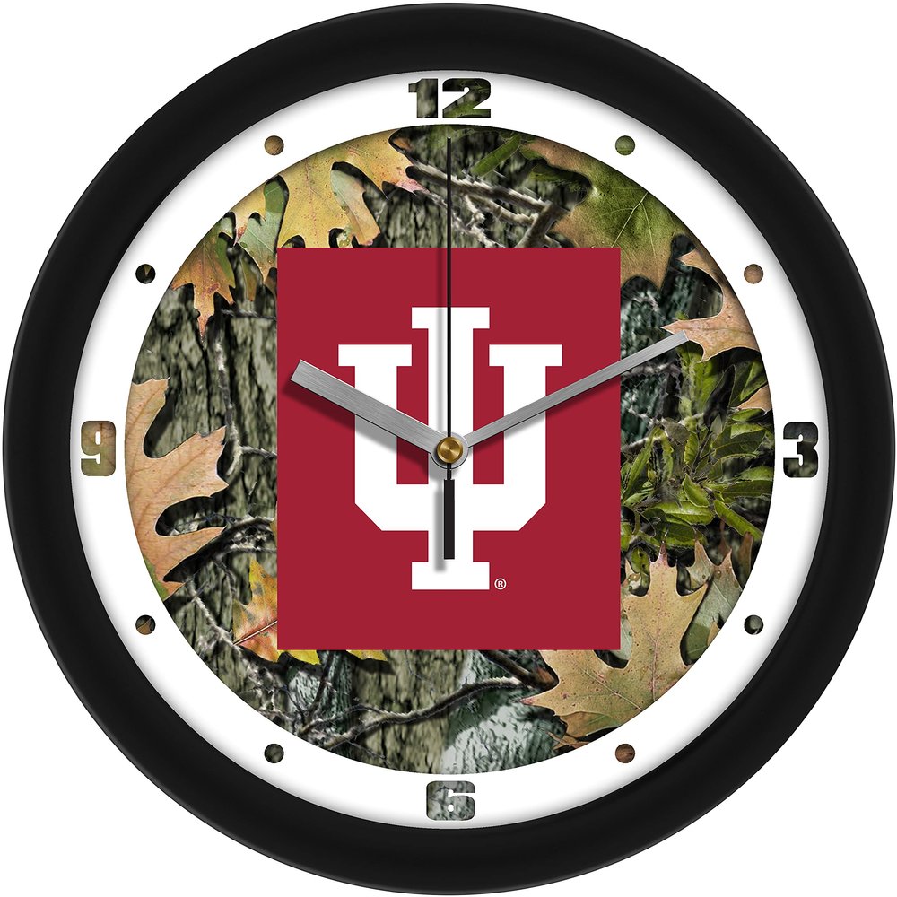 SunTime Indiana Hoosiers - Camo Wall Clock