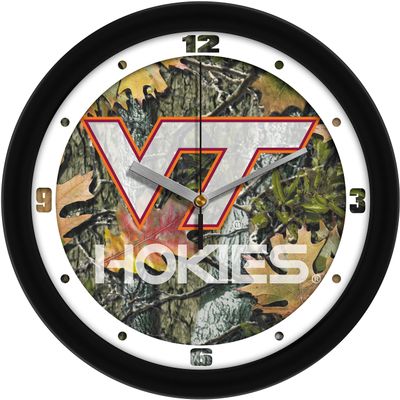 SunTime Virginia Tech Hokies - Camo Wall Clock