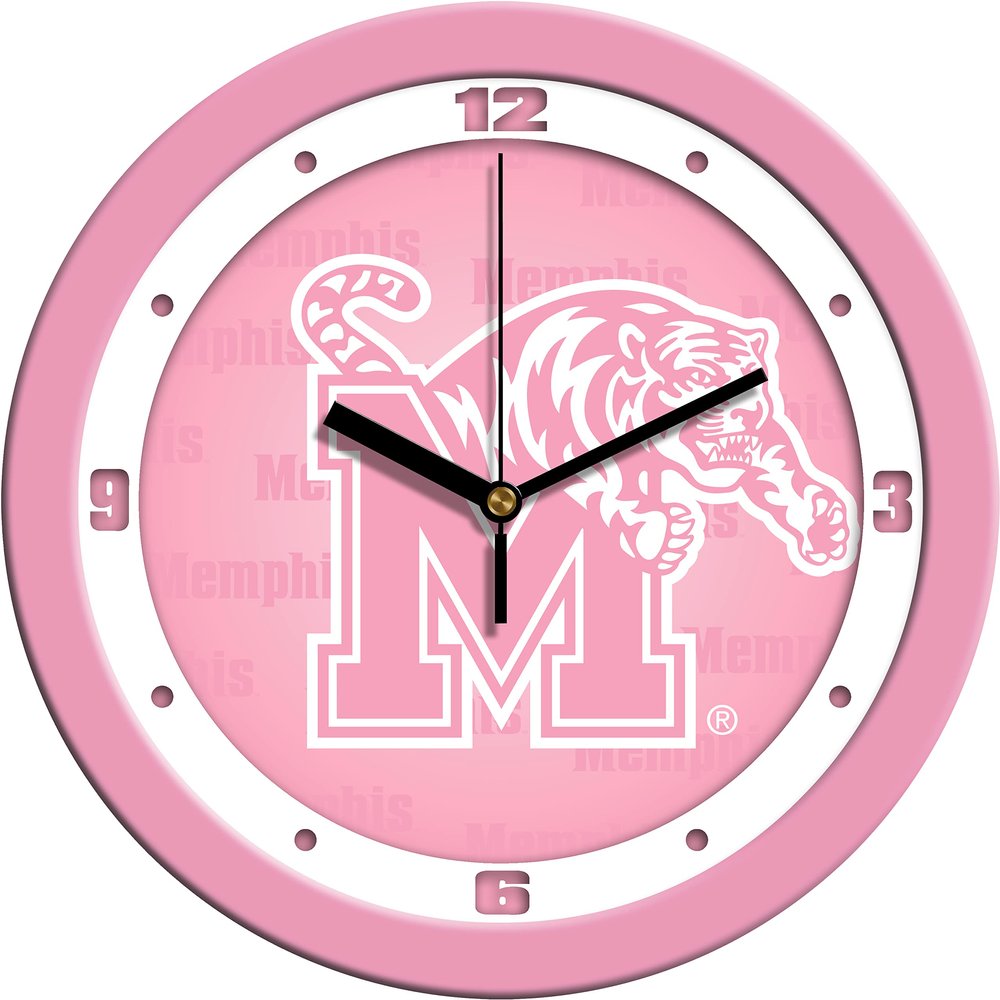 SunTime Memphis Tigers - Pink Wall Clock