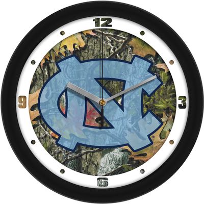 SunTime North Carolina Tar Heels Camo Wall Clock