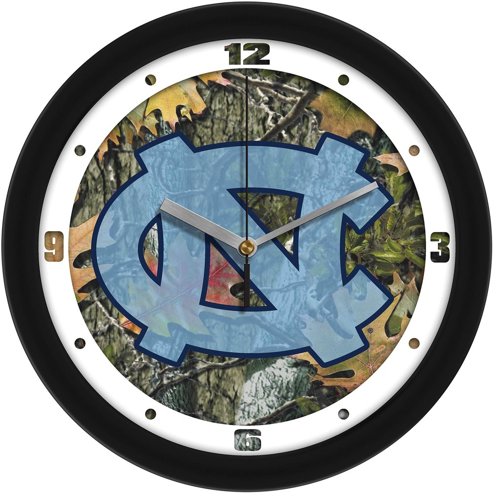 SunTime North Carolina Tar Heels Camo Wall Clock