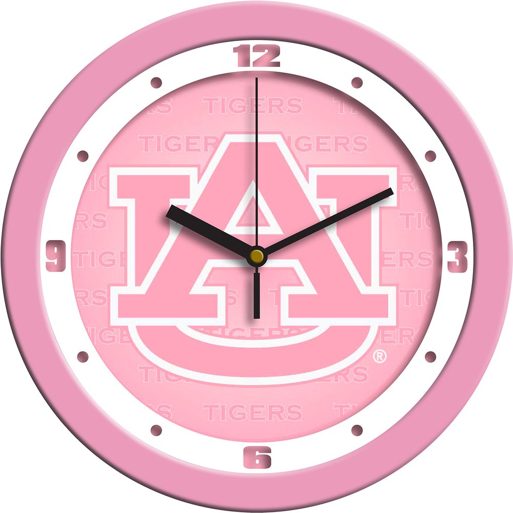 Auburn Tigers - Pink Wall Clock