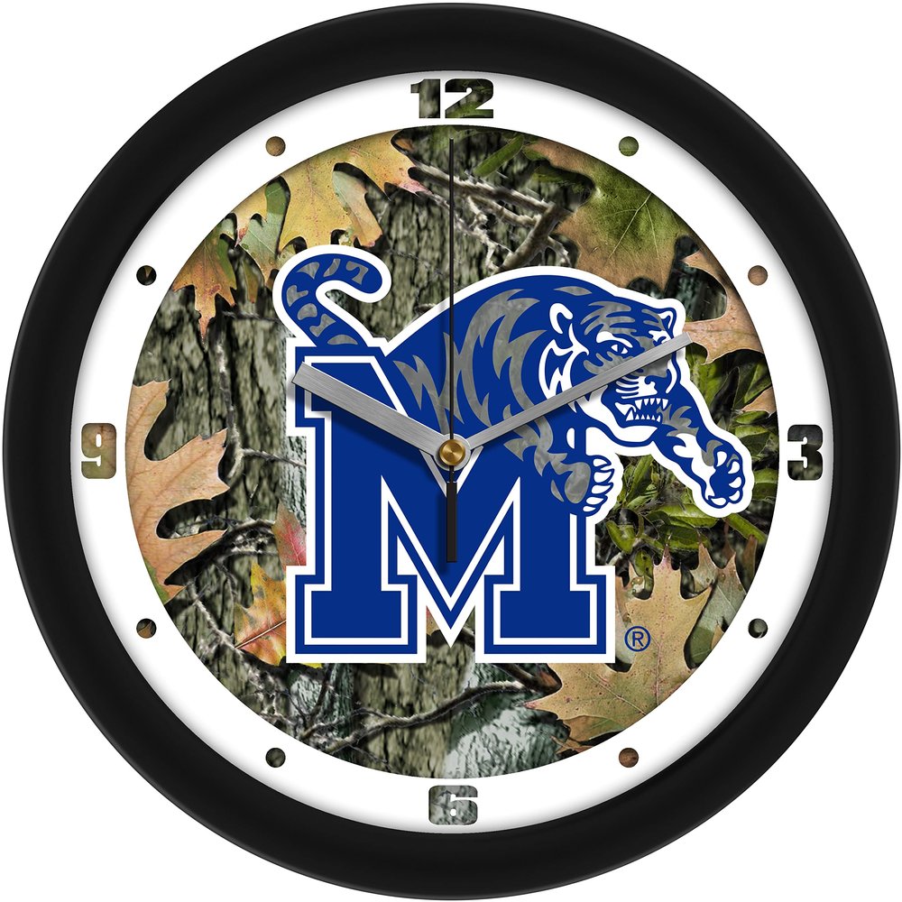 SunTime Memphis Tigers - Camo Wall Clock