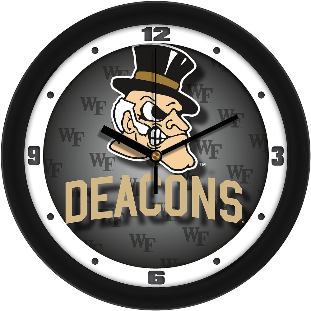 SunTime Wake Forest Demon Deacons - Dimension Glass Face Wall Clock