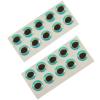 Hareline Dubbin Oval Pupil 3D Eyes (Super Pearl/Black, 3/16) view 1