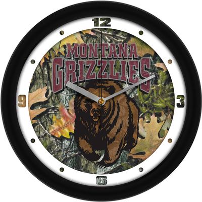 SunTime Montana Grizzlies - Camo Wall Clock