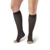 Ames Walker AW 44 Sheer Support Open Toe Knee Highs 20-30 mmHg Beige M view 2