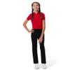 French Toast Girls' Adjustable Waist Stretch Twill Straight Leg Pant (Standard & Plus), Black, 12 view 3