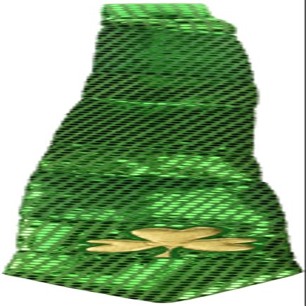 Jumbo St Patrick Glitz 'N Gleam Tie Party Accessory (1 count) (1/Pkg)