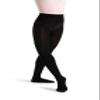 Capezio Hold & Stretch Footed Tight, Black, X-Large view 1