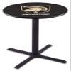 Holland Bar Stool Co. L211-42" Black Wrinkle US Military Academy (Army) Pub Table with 36" Dia. top view 1