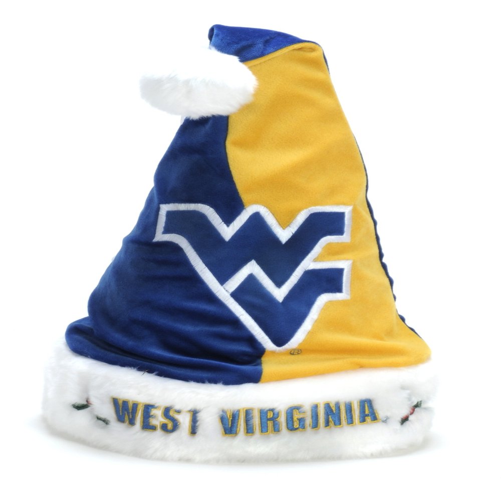 FOCO West Virginia 2009 Colorblock Santa Hat