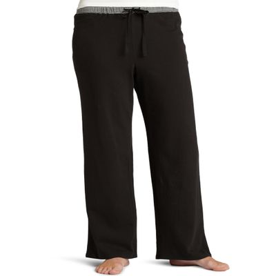 Nautica Women's Sueded Jersey Sleep Bottoms, Black, X-Small